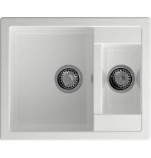 GRANFEST Мойка композит QUADRO GF-Q--610K 1.5-чаши. 610*500мм  иней арт.GF-