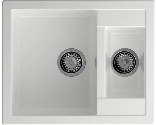 GRANFEST Мойка композит QUADRO GF-Q--610K 1.5-чаши. 610*500мм  иней арт.GF-