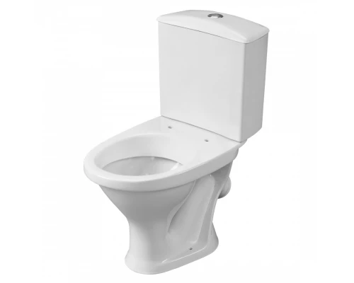 Унитаз-компакт "Вест" косой выпуск, с кнопочной арматурой и сиденьем  SANTERI