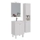 Пенал Lemark ROMANCE 35 см подвесной/напольный, 2-х дверный, открывание лев/прав, цвет корпуса, фаса