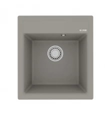 Кухонная мойка Lemark HANKA 450 врезная прямоугольная из кварцгранита, Грей