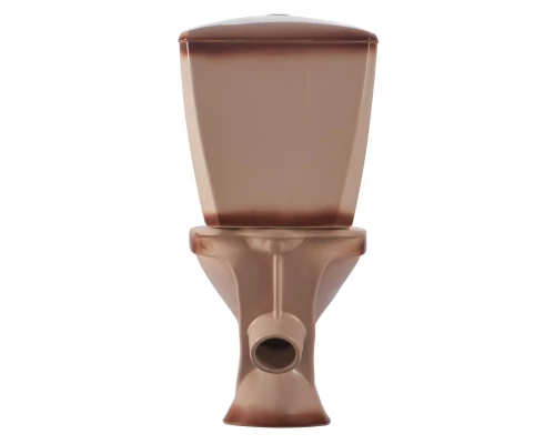 Унитаз-компакт "Версия" наклонный выпуск, с кнопочной арматурой и сиденьем, бежевый  SANTERI