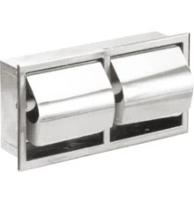 Двойной  горизонтальный встраиваемый диспенсер для туалетной бумаги