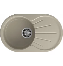 GRANFEST Мойка композит RONDO GF-R--750L  чаша с крылом 750*460мм   топаз арт.GF-