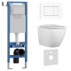 Комплект 3в1 IBERICA BLANCA инсталляция SILENCIO MINI, унитаз BILBAO ALTO белый, кнопка смыва ESTI-S белый глянцевый (IB.001M.BLA.231.855)