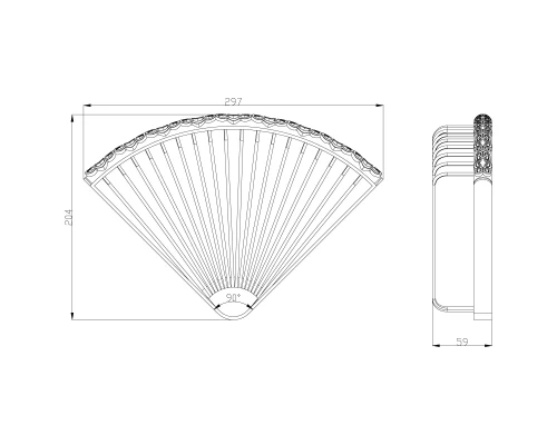 Jasmine Полка угловая, LM, LM6681ORB