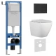 Комплект 3в1 IBERICA BLANCA инсталляция SILENCIO MINI, унитаз BILBAO ALTO белый, кнопка смыва INOX-R черный матовый (IB.001M.BLA.234.1504)