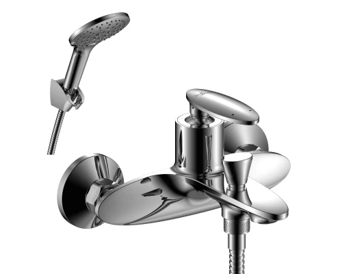 RS30 Смеситель для ванны, монолит.корот.излив181мм, р/ОД, хром, ROS, RS30-31