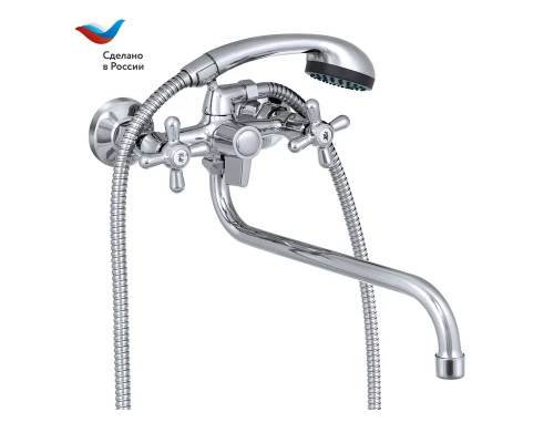 ПРОРАБ Смеситель для ванны универсальный, двуручный, СЛАВЕН, О31