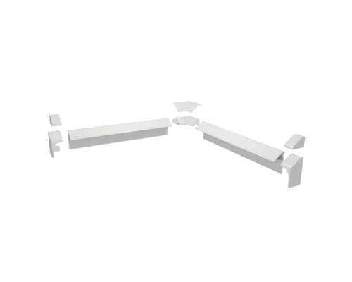 Бордюр для ванн и душевых поддонов (комплект) 1950/15мм х 2, BERGES