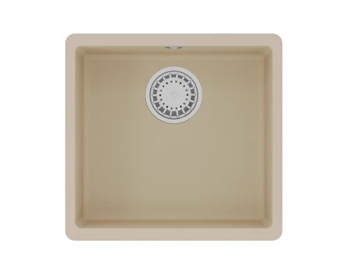Кухонная мойка Lemark SINARA 440-U подстольного монтажа из кварцгранита, Бежевый