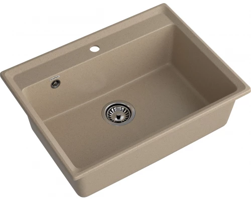 GRANFEST Мойка композит LEVEL, GF-LV-660 , чаша 660*500, песочный