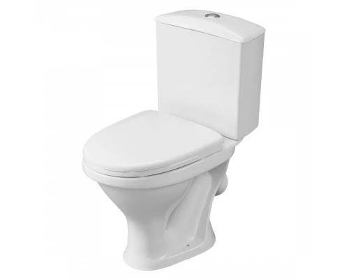 Унитаз-компакт "Вест" косой выпуск, с кнопочной арматурой и сиденьем  SANTERI