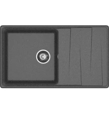 GRANFEST Мойка композит LEVEL, GF-LV-860L, чаш+кр 860*500, графит