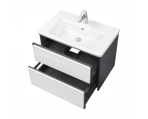 RONDA Тумба под раковину GAP 70, белый глянец/серый матовый, ROCA