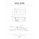 Ванна Migliore Olivia Console 24268 красная слив/перелив золото