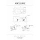 Ванна Migliore Bella Decor 26982 на лапах Standart 170x80 см, золото