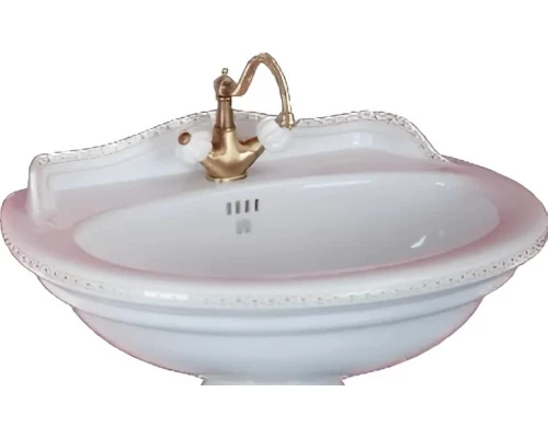 Раковина MIgliore Milady 22826 с декором Vintage 52 см