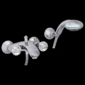 Смеситель для ванны с душем Migliore Korona Swaroski ML.KRN-4702.CR хром