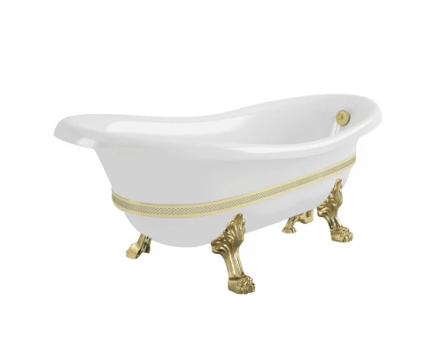 Ванна Migliore Bella Decor 26982 на лапах Standart 170x80 см, золото
