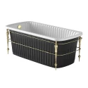 Ванна Migliore Olivia Console 24382 черная слив/перелив золото