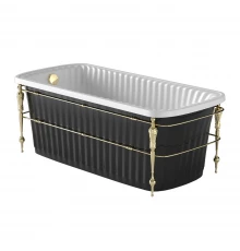 Ванна Migliore Olivia Console 24382 черная слив/перелив золото