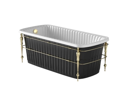 Ванна Migliore Olivia Console 24382 черная слив/перелив золото