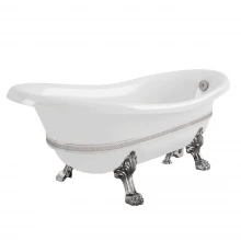 Ванна Migliore Bella Decor 26990 на лапах Standart 170x80 см, хром