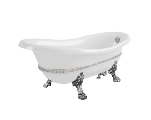 Ванна Migliore Bella Decor 26990 на лапах Standart 170x80 см, хром