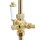 Душевая стойка Migliore King 32880 с термостатом, золото глянец
