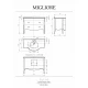 Тумба с раковиной Migliore Julia 31086 Noce 120 см