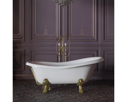 Ванна Migliore Bella 23131 на лапах Lux 170x80 см, золото