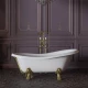 Ванна Migliore Bella 23131 на лапах Lux 170x80 см, золото
