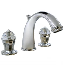 Смеситель для раковины Migliore Prestige Crystal 32764 на 3 отверстия, глянцевый хром