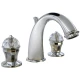 Смеситель для раковины Migliore Prestige Crystal 32764 на 3 отверстия, глянцевый хром