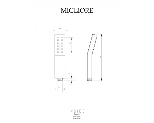 Ручной душ Migliore Inside 30887 хром