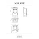 Тумба с раковиной Migliore Impero 31677 Noce 60 см