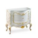 Тумба Migliore Milady 28425 Bianco Opaco декор золото