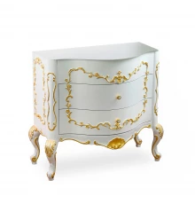 Тумба Migliore Milady 28425 Bianco Opaco декор золото