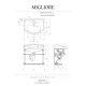 Раковина-консоль Migliore Bella 30342 хром 73 см