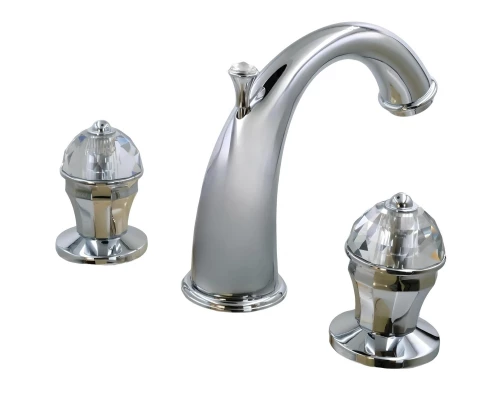 Смеситель для раковины Migliore Prestige Crystal 32764 на 3 отверстия, глянцевый хром