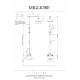 Душевая стойка Migliore Prestige 32126 золото