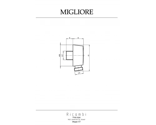 Шланговое подключение Migliore Ricambi 31187 хром