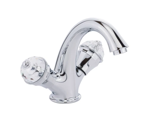 Смеситель для раковины Migliore Prestige Crystal 28006, глянцевый хром