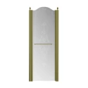Душевая дверь Migliore Diadema 27436 DX, 80 см, стекло матовое с декором, профиль бронза