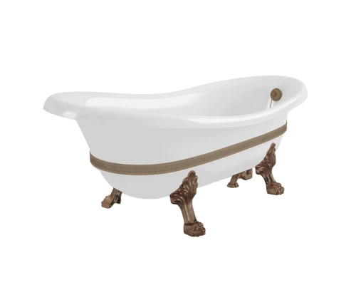 Ванна Migliore Bella Decor 26989 на лапах Standart 170x80 см, бронза