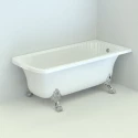 Ванна Migliore Olivia 25448 угловая 174х80 см на лапах Lux, хром