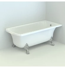 Ванна Migliore Olivia 25448 угловая 174х80 см на лапах Lux, хром