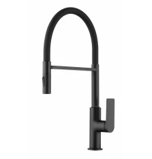 Смеситель для кухни GANZER GZ07126-C черный с гибким магнитным изливом