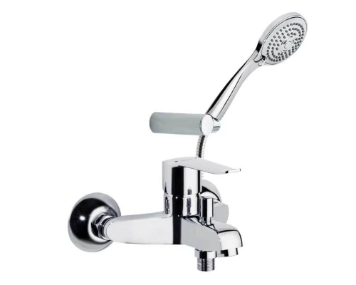 Смеситель для ванны наружнего монтажа однорычажный с душевым комплектом YPSILON PLUS 6405T3